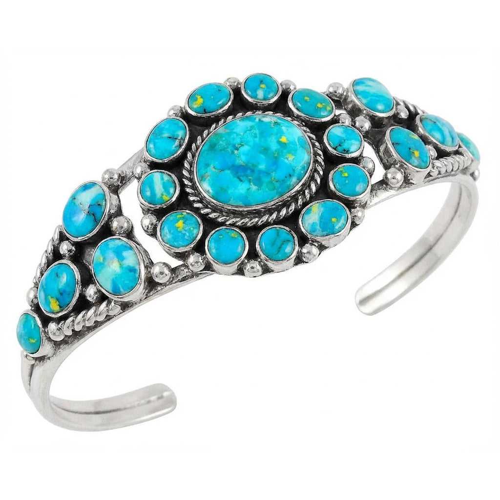 Turquoise Bracelet SilverBronzé B5484-SB-C75