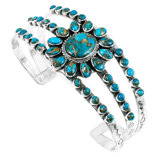 Matrix Turquoise Bracelet Sterling Silver B5499-C84