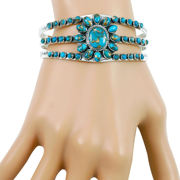 Matrix Turquoise Bracelet Sterling Silver B5499-C84