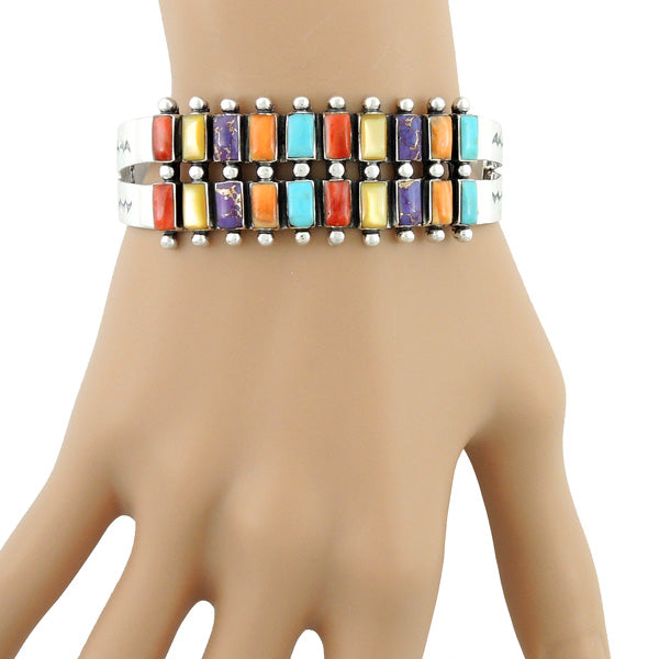 Multicolor Bracelet Sterling Silver B5500-C71
