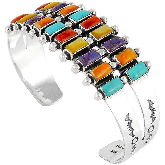 Multicolor Bracelet Sterling Silver B5500-C71