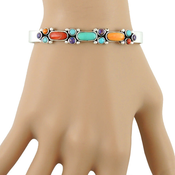 Multicolor Bracelet Sterling Silver B5504-C71