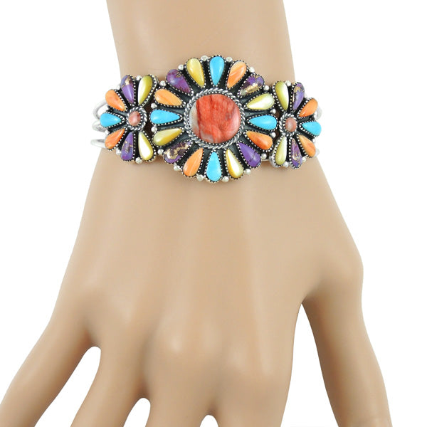 Multicolor Bracelet Sterling Silver B5523-C71