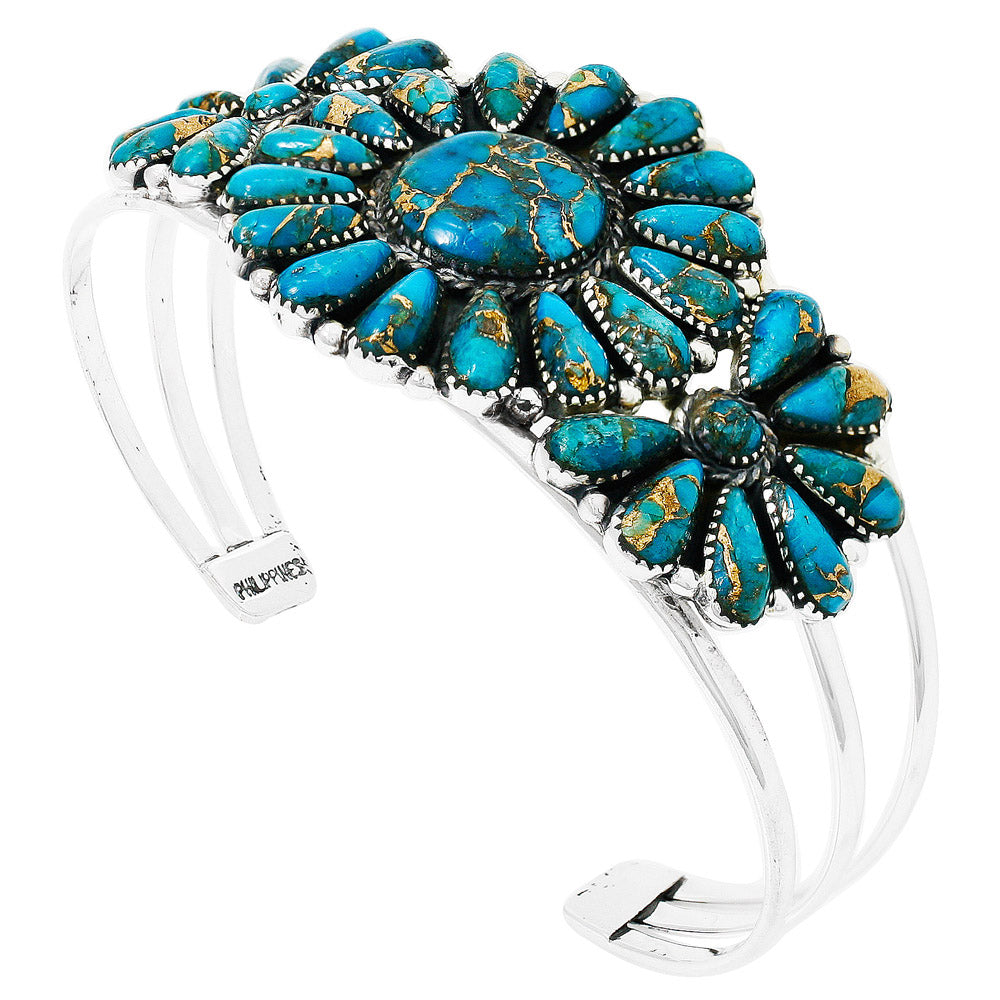 Matrix Turquoise Bracelet Sterling Silver B5523-C84