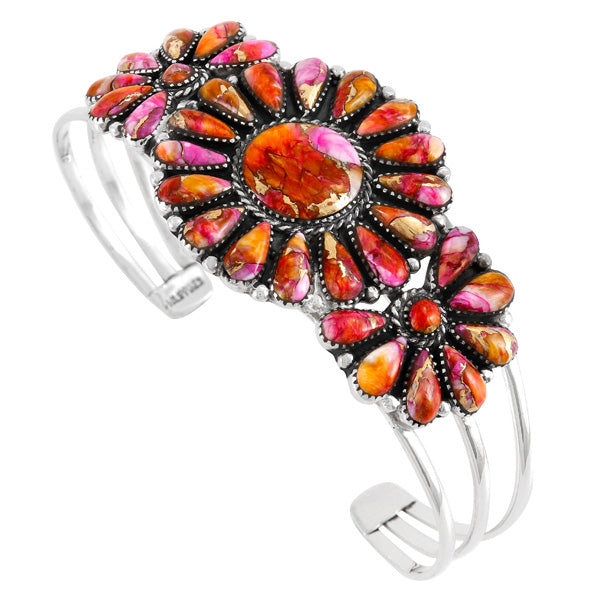 Plum Spiny Bracelet Sterling Silver B5523-C92