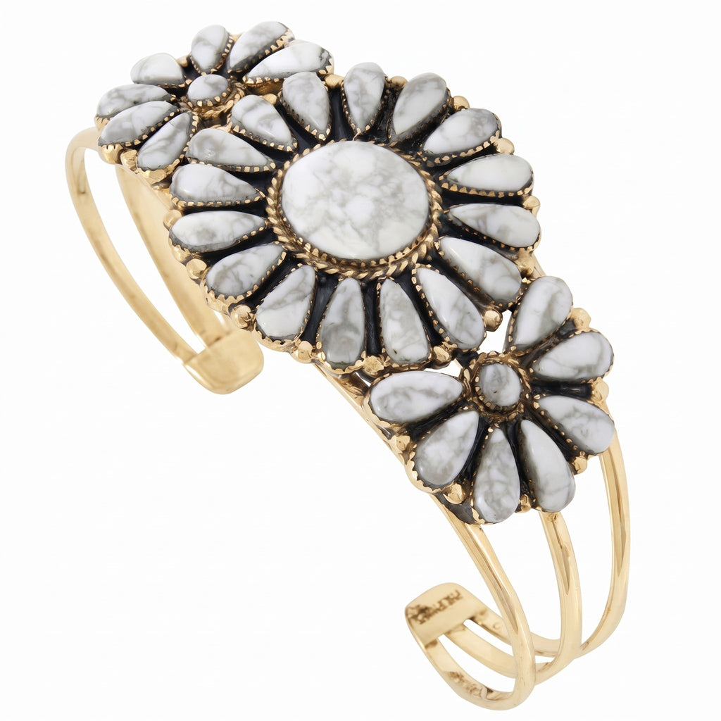 Howlite Bracelet GoldCopper B5523-GB-C103
