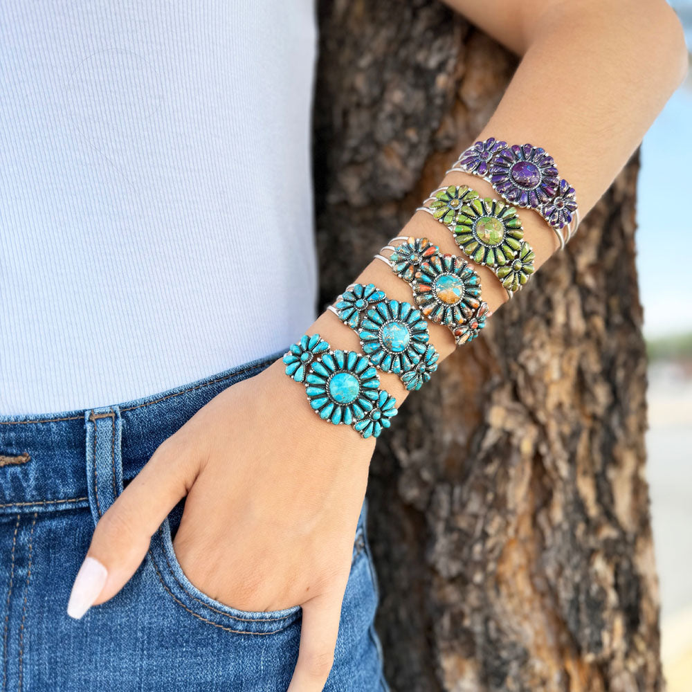 Multicolor Bracelet Sterling Silver B5523-C71