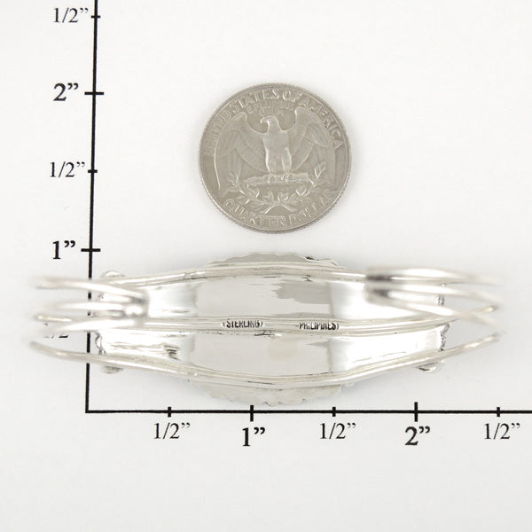 Spiny Turquoise Bracelet Sterling Silver B5524-C89