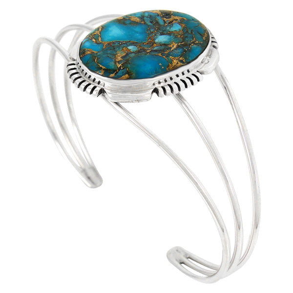 Matrix Turquoise Bracelet Sterling Silver B5531-C84