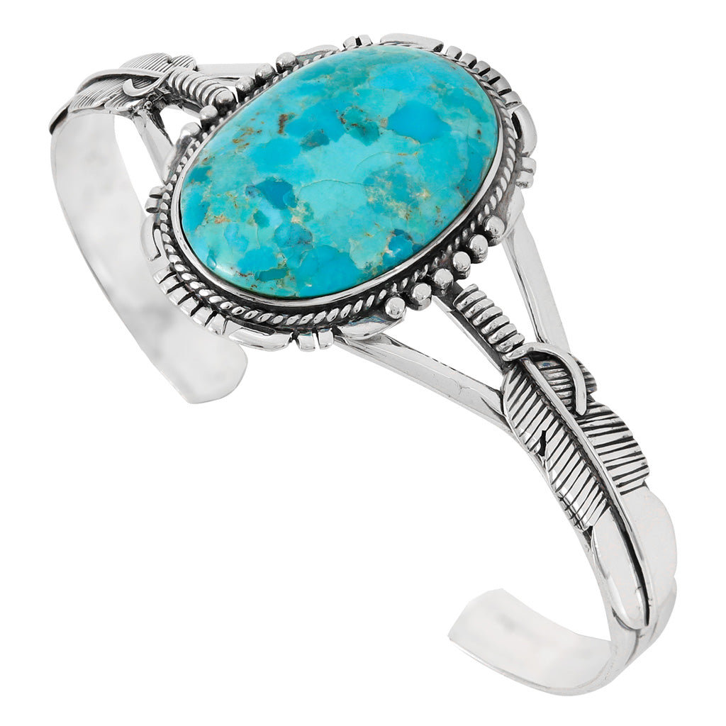 FINAL CLEARANCE - Turquoise Bracelet SilveryCopper™ B5550-SB-C75