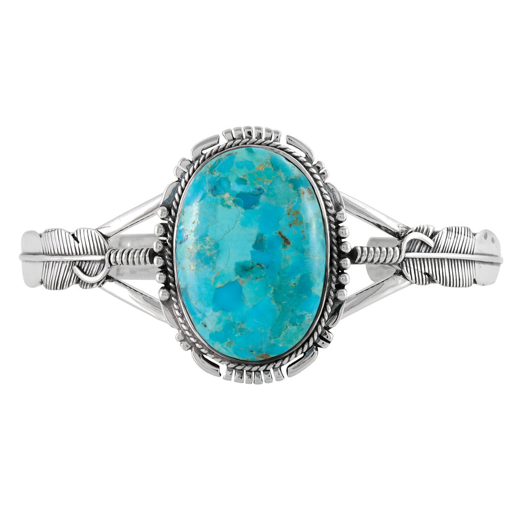 FINAL CLEARANCE - Turquoise Bracelet SilveryCopper™ B5550-SB-C75