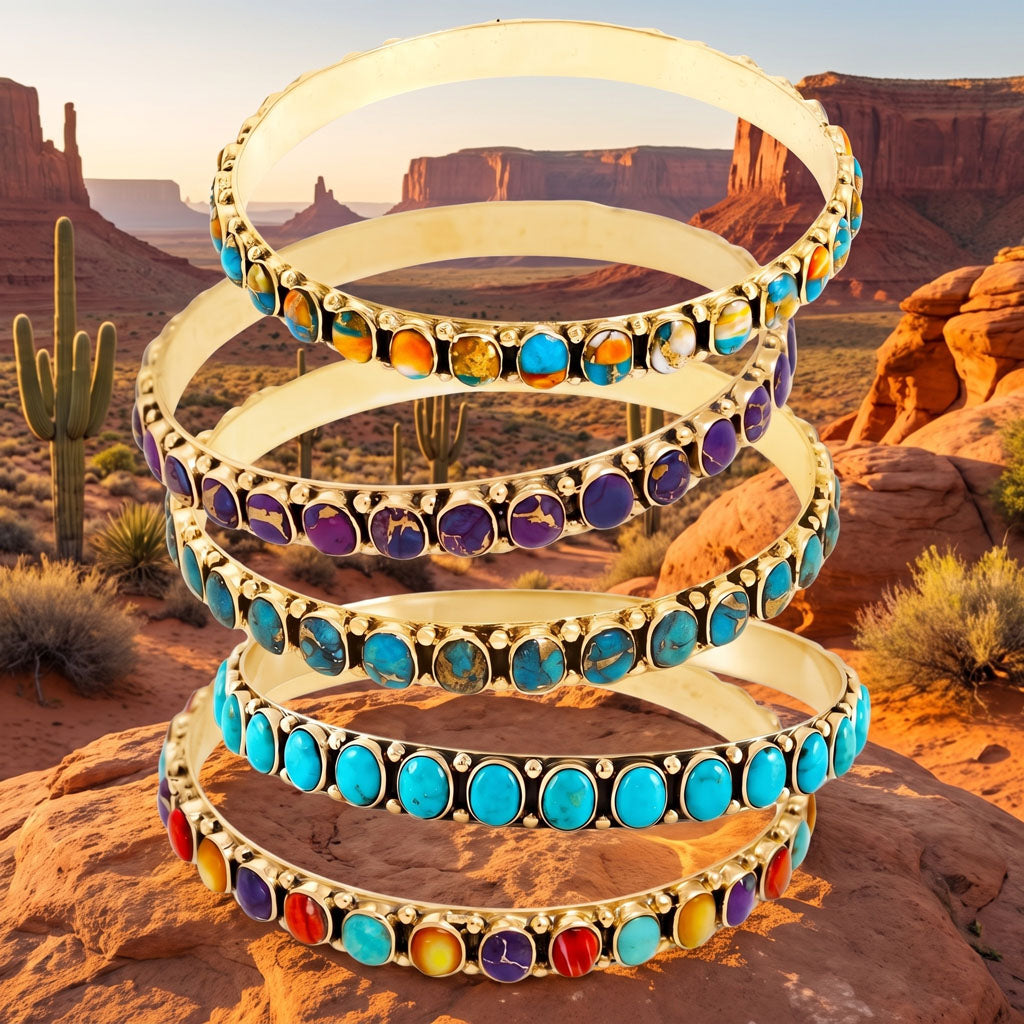 Multicolor Bracelet GoldCopper B5551-GB-C71