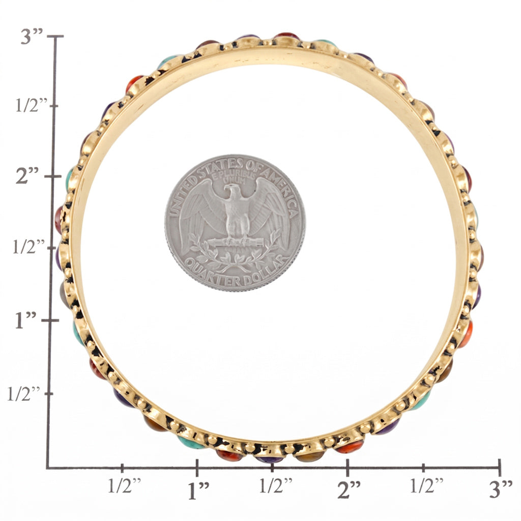 Matrix Turquoise Bracelet GoldCopper B5551-GB-C84