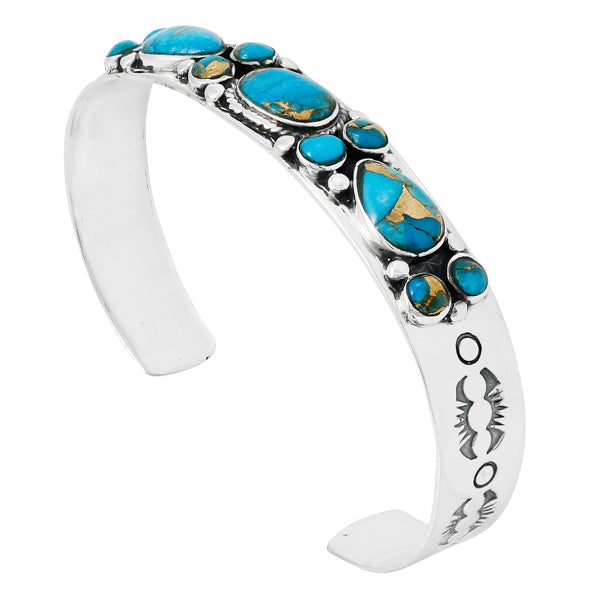 Matrix Turquoise Bracelet Sterling Silver B5552-C84
