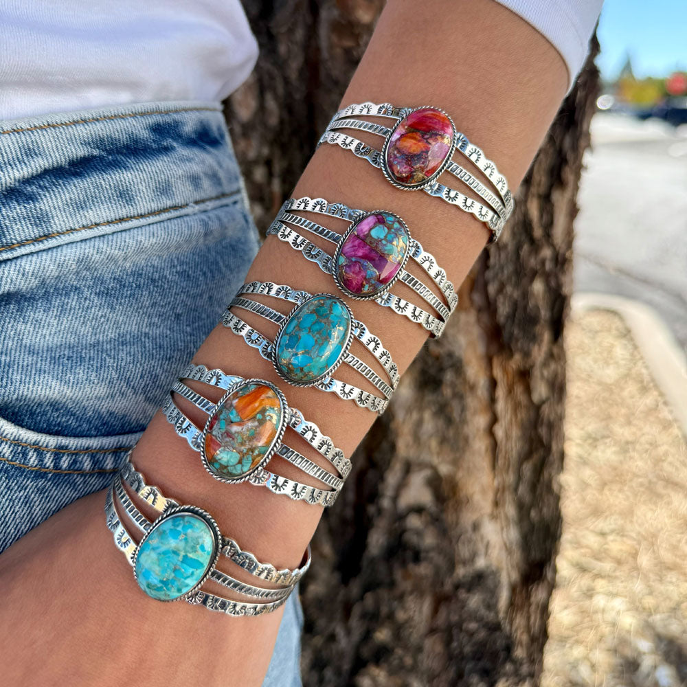 Matrix Turquoise Bracelet Sterling Silver B5554-C84