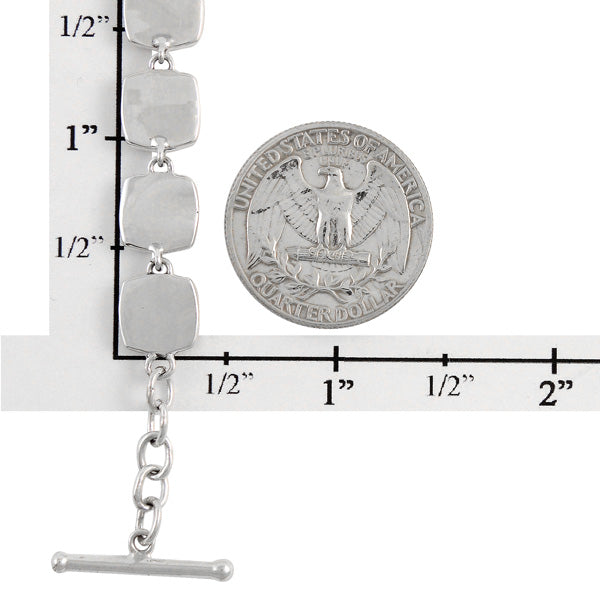 Turquoise Link Bracelet Sterling Silver B5561-C75