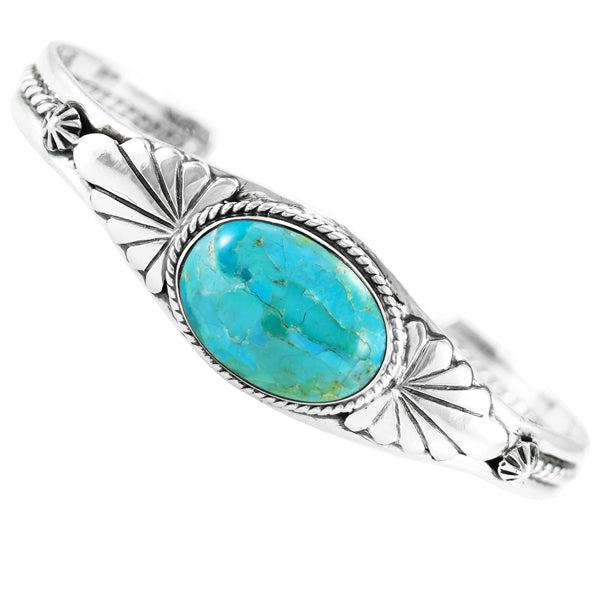 Turquoise Bracelet Sterling Silver B5563-C75