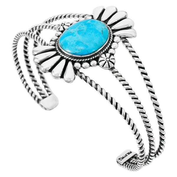Turquoise Bracelet Sterling Silver B5570-C75