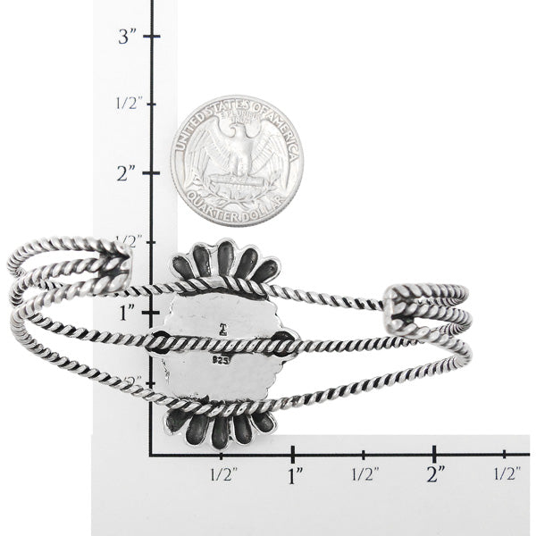 Turquoise Bracelet Sterling Silver B5570-C75