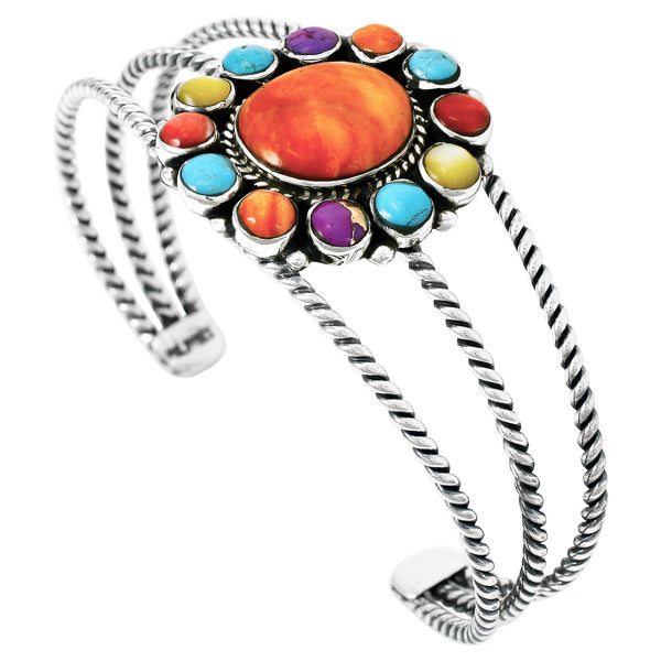 Multi-Gemstone Bracelet Sterling Silver B5572-C71