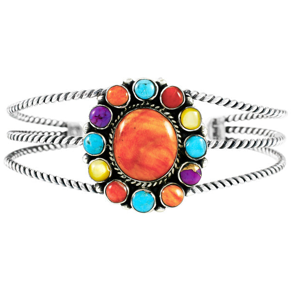 Multi-Gemstone Bracelet Sterling Silver B5572-C71