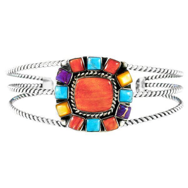 Multi-Gemstone Bracelet Sterling Silver B5573-C71