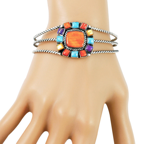 Multi-Gemstone Bracelet Sterling Silver B5573-C71