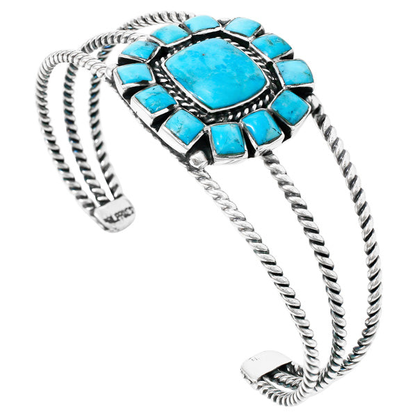 Turquoise Bracelet Sterling Silver B5573-C75