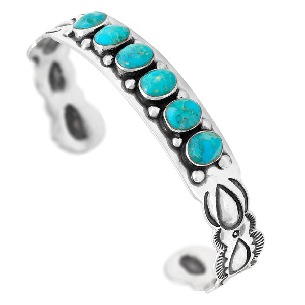 Turquoise Bracelet Sterling Silver B5574-C75