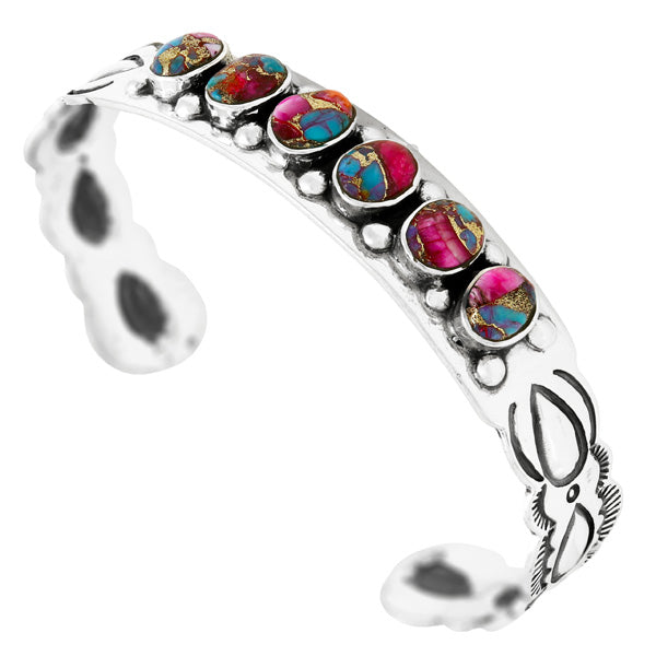 Rainbow Spiny Bracelet Sterling Silver B5574-C91