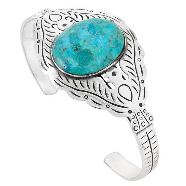 Thunderbird Turquoise Bracelet Sterling Silver B5575-C75