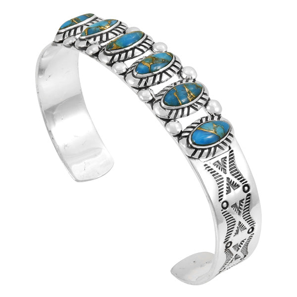 Matrix Turquoise Bracelet Sterling Silver B5577-C84