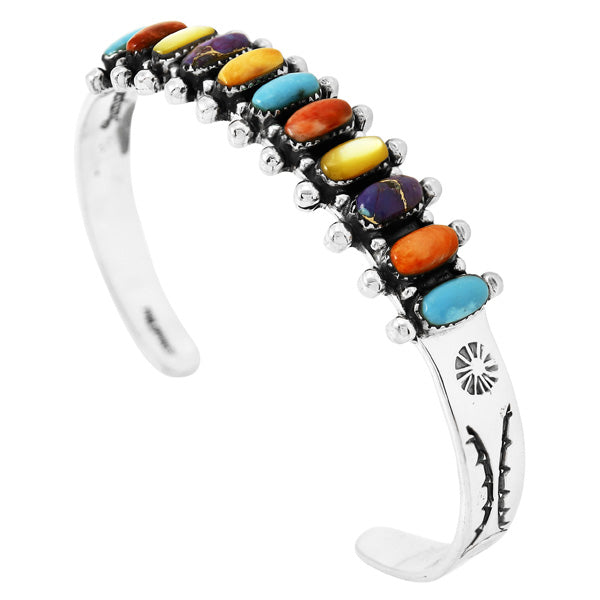 Multicolor Bracelet Sterling Silver B5582-C71