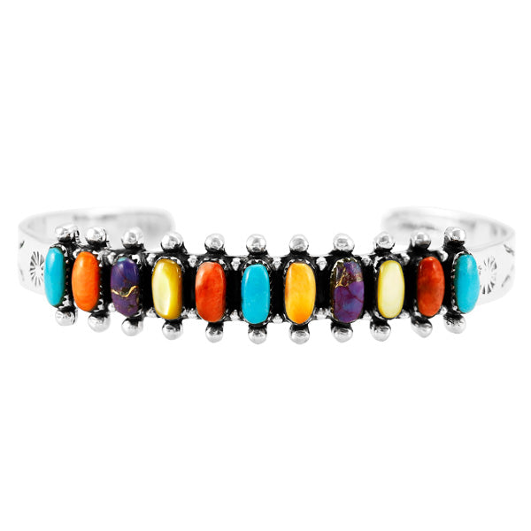 Multicolor Bracelet Sterling Silver B5582-C71