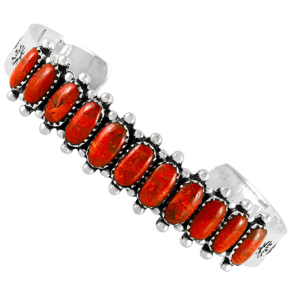 Coral Bracelet Sterling Silver B5582-C74