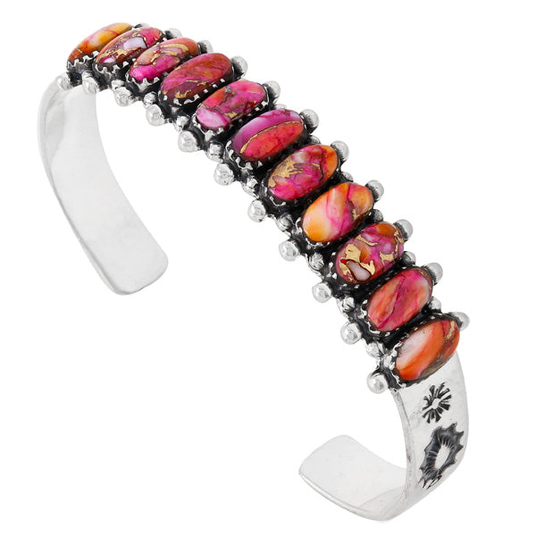 Plum Spiny Bracelet Sterling Silver B5582-C92