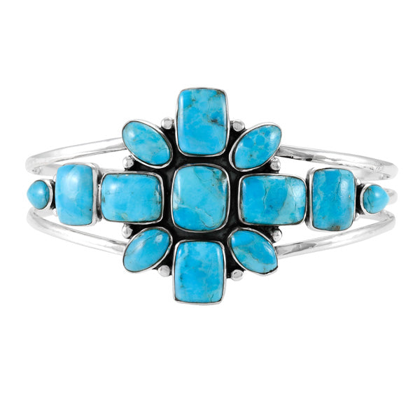 Turquoise Bracelet Sterling Silver B5585-C75
