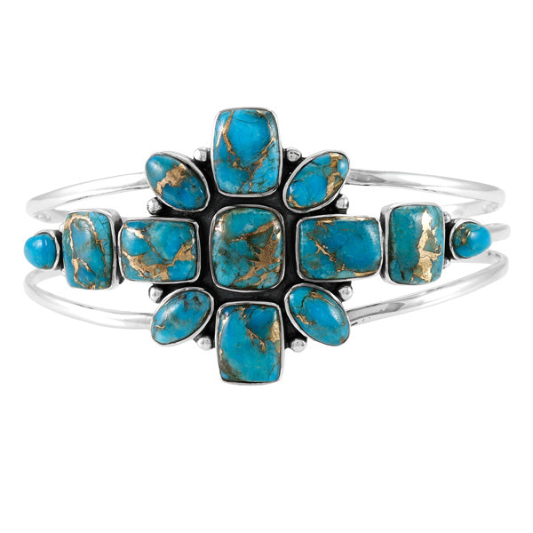 Matrix Turquoise Bracelet Sterling Silver B5585-C84