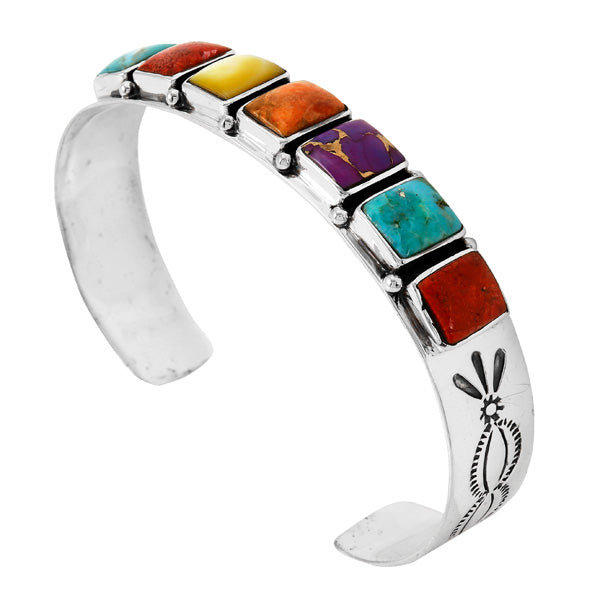 Multicolor Bracelet Sterling Silver B5586-C71