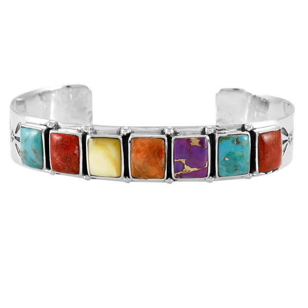 Multicolor Bracelet Sterling Silver B5586-C71