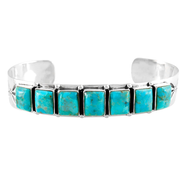 Turquoise Bracelet Sterling Silver B5586-C75