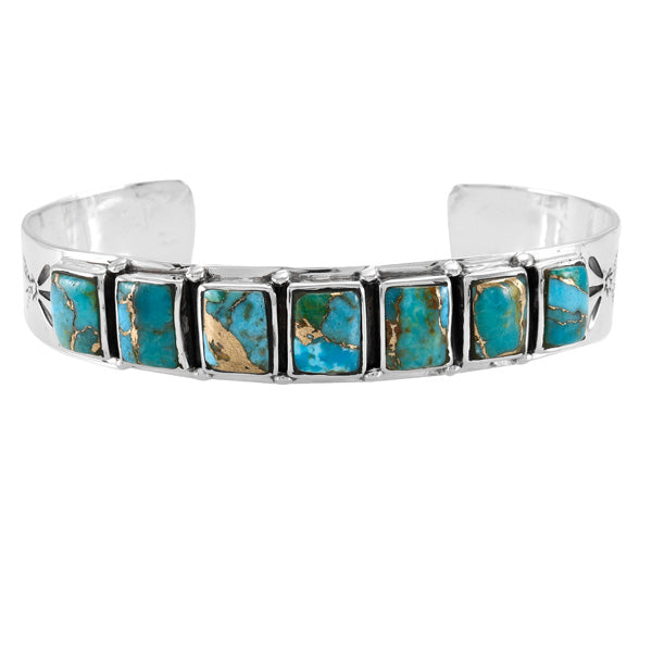 Matrix Turquoise Bracelet Sterling Silver B5586-C84