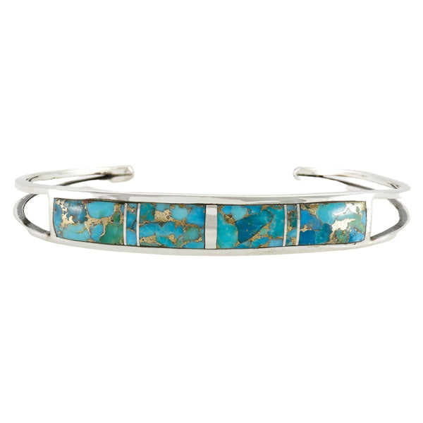 Matrix Turquoise Bracelet Sterling Silver B5587-C84