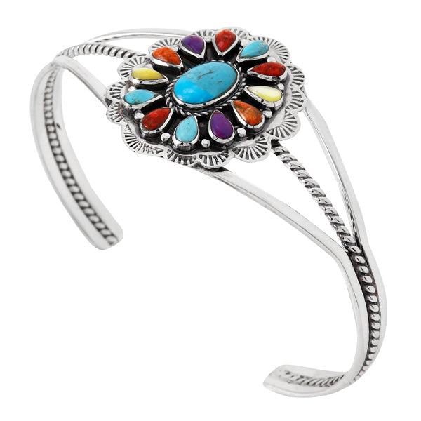 Multicolor Bracelet Sterling Silver B5591-C71