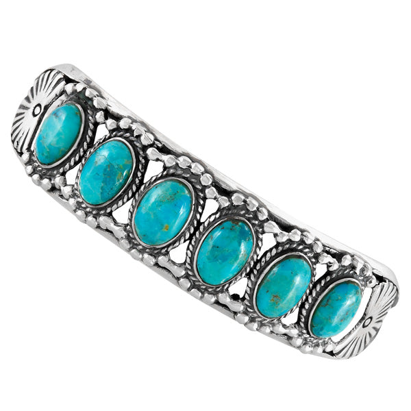 Turquoise Bracelet Sterling Silver B5593-C75