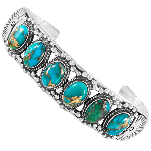 Matrix Turquoise Bracelet Sterling Silver B5593-C84