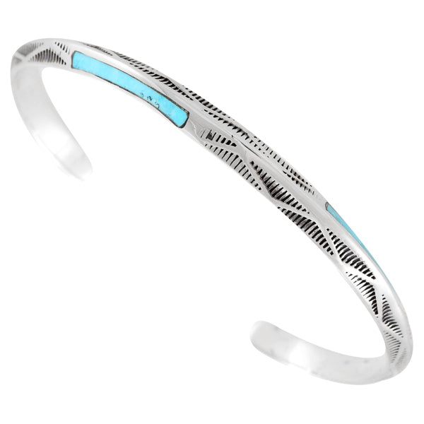 Turquoise Bracelet Sterling Silver B5595-C75
