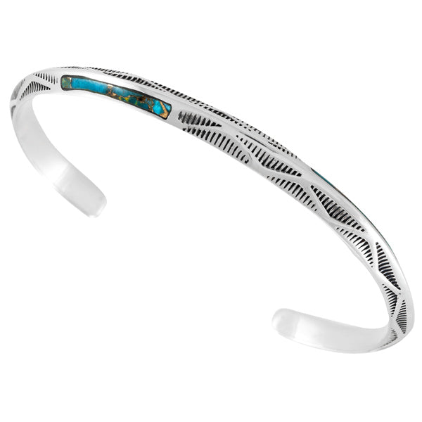 Matrix Turquoise Bracelet Sterling Silver B5595-C84