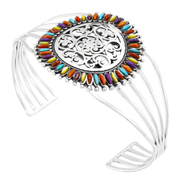 Multicolor Bracelet Sterling Silver B5598-C71