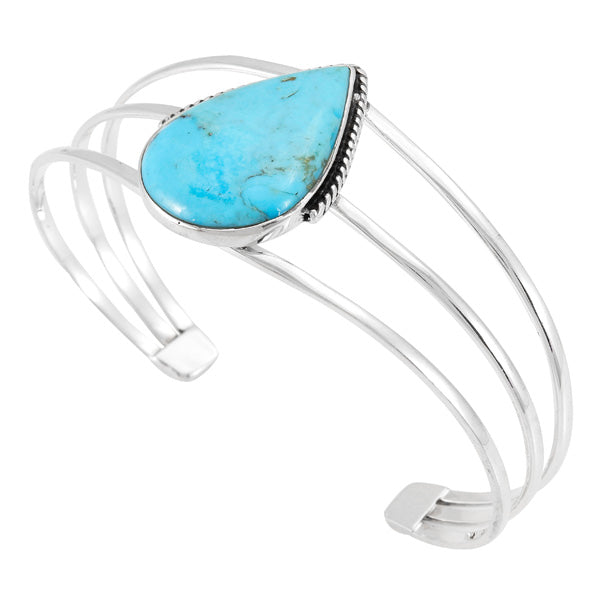 Turquoise Bracelet Sterling Silver B5600-C75